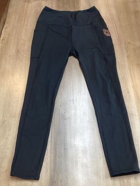 Women's High-Waist Navy Leggings with Side Pockets